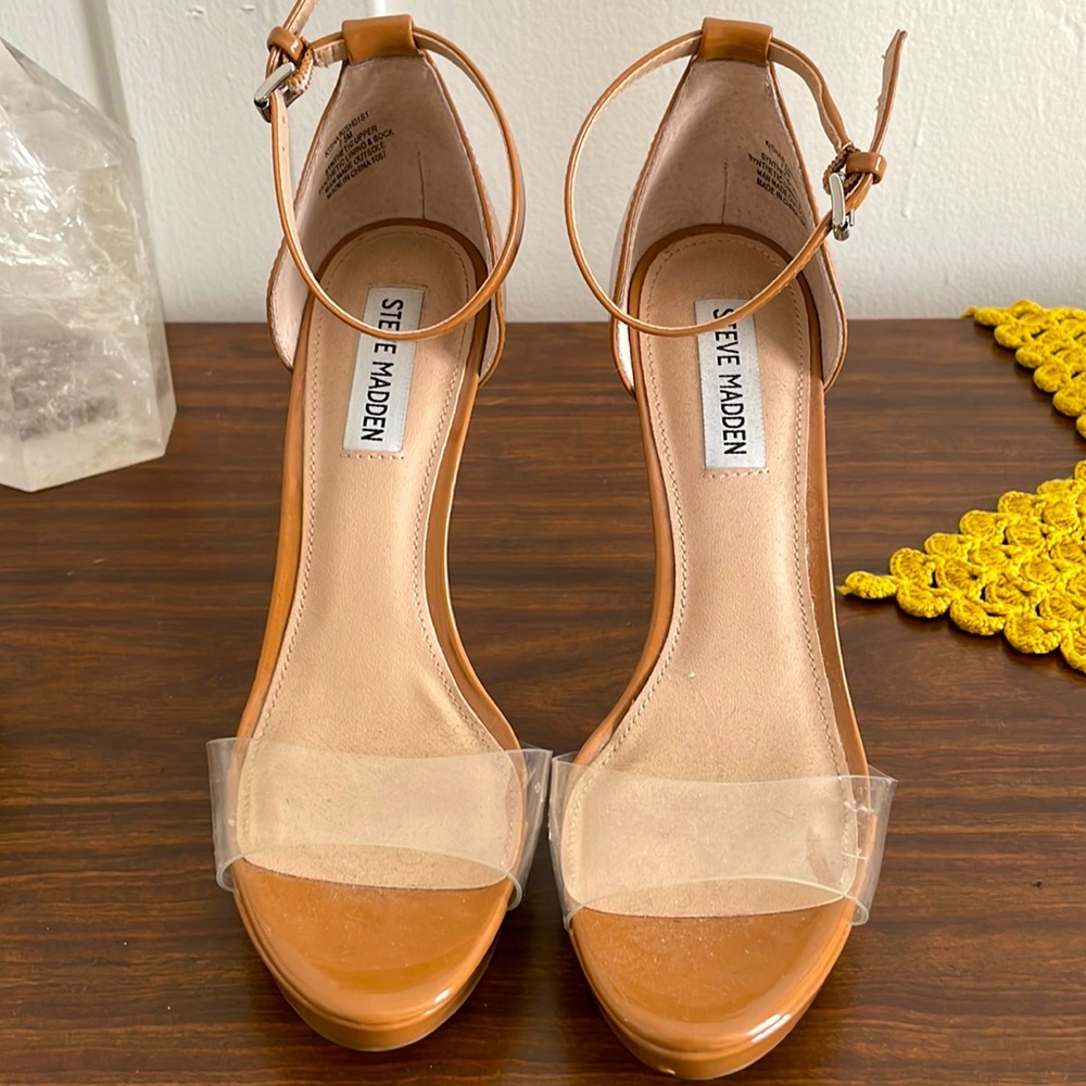Steve Madden Nude Platform Sandals